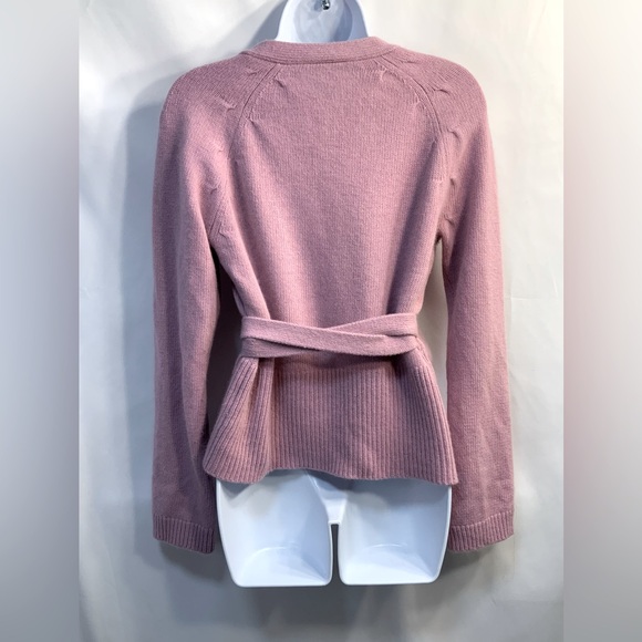 Ann Taylor Women’s Pink Rabbit/Wool Wrap Sweater - Picture 2 of 5